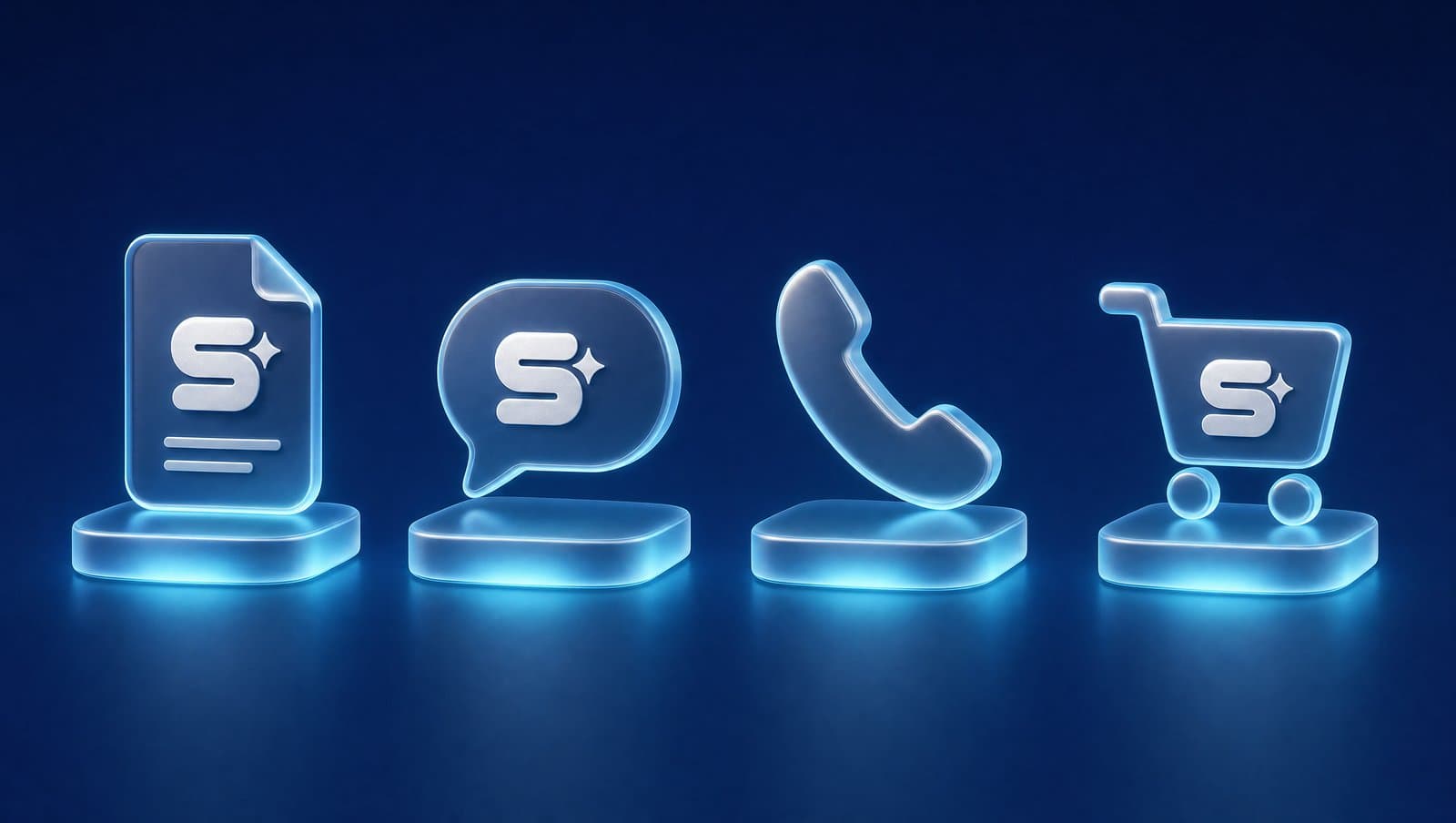 Four primary conversion events: form submission, WhatsApp click, phone call, and ecommerce purchase