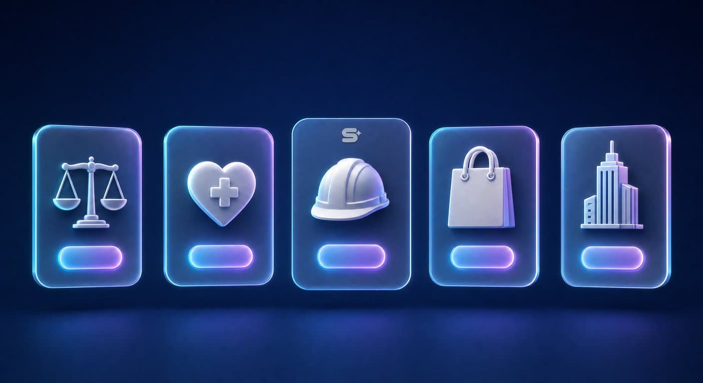Button wording ideas by business type: lawyer, clinic, contractor, online store and B2B service