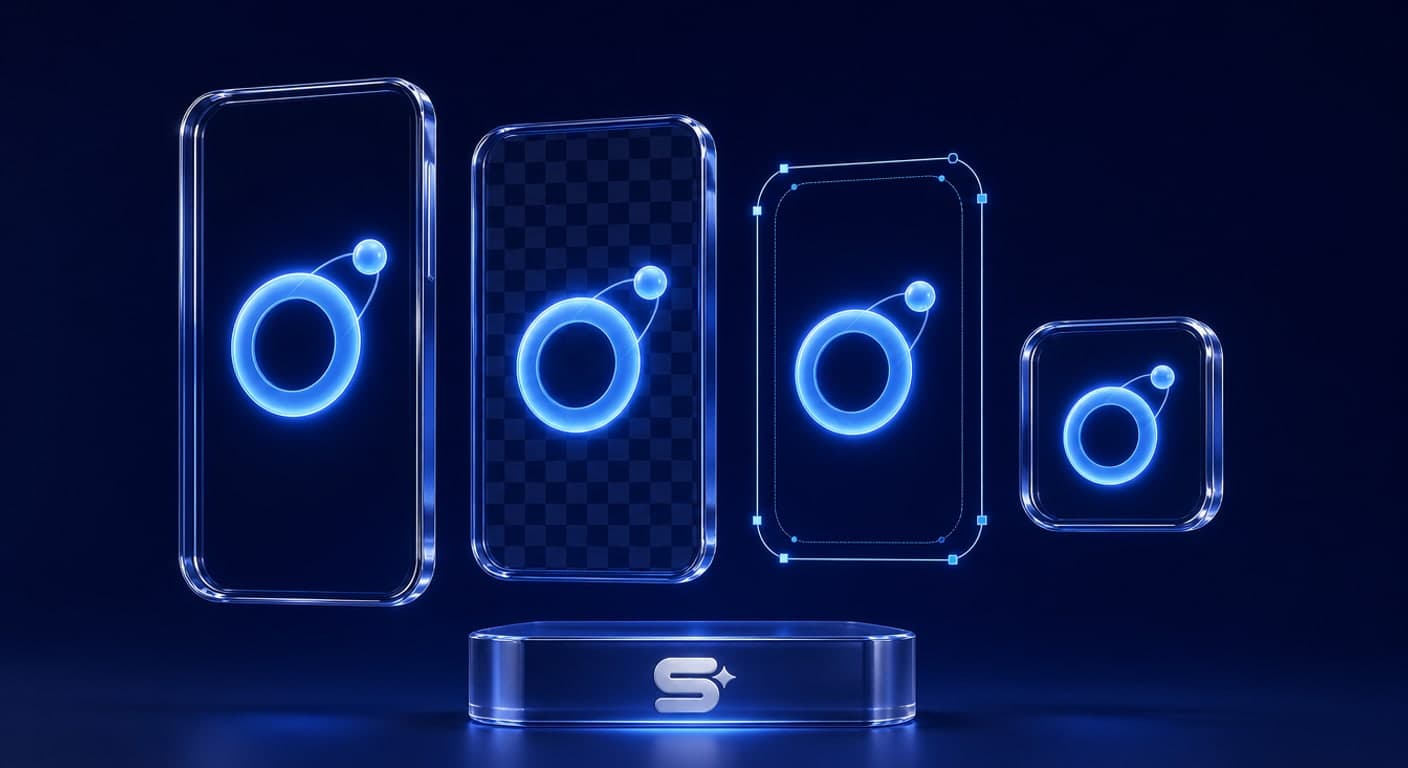 Animated logo files by use: vertical video, transparent video, website animation and email file