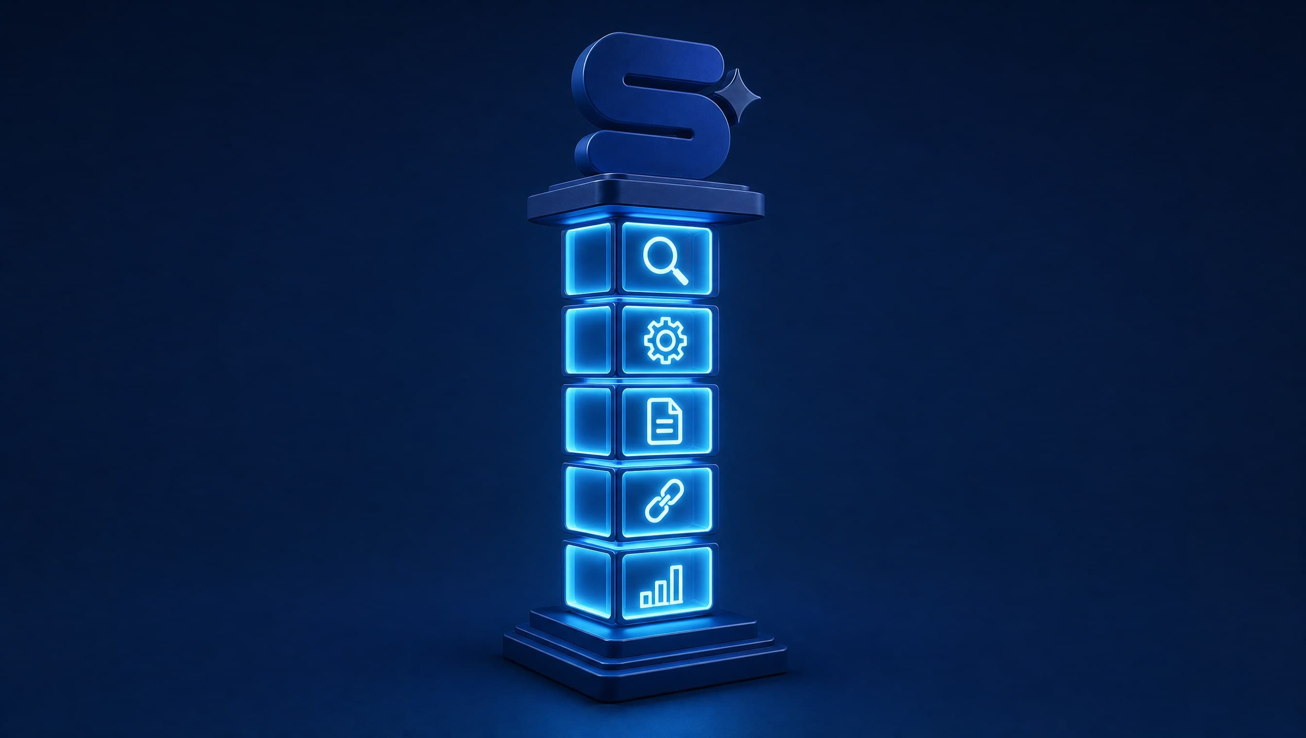 Five core components of SEO pricing: Keyword Research, Technical Fixes, Content, Backlinks, and Analytics Reporting
