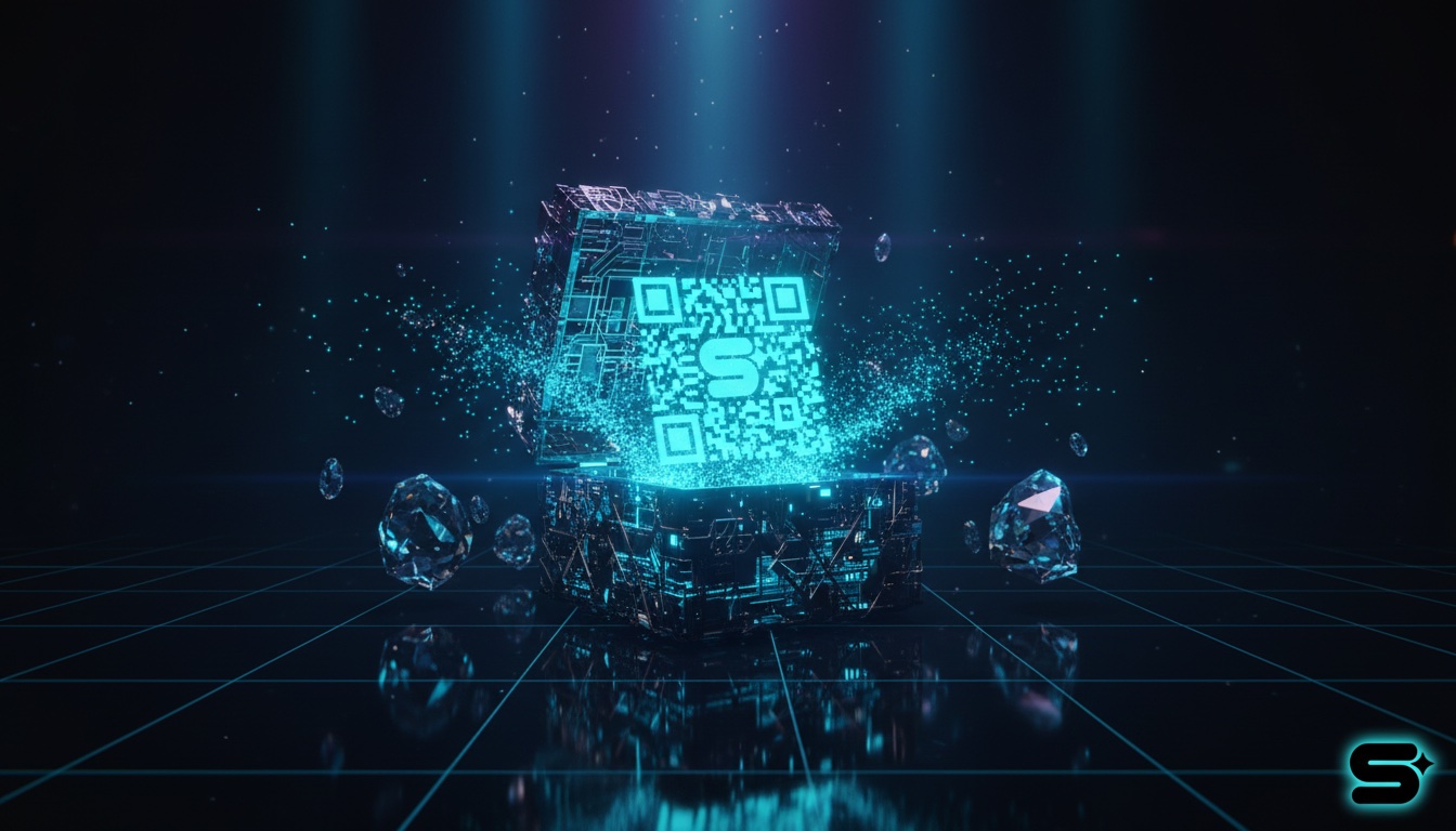 QR בקופסת תכשיט